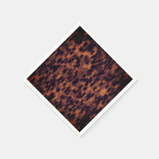 Faux Tortoise Shell Animal Print Pattern Party Servet (Hoek)