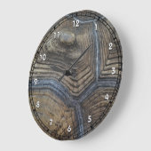 Faux TortoiseShell Stijlvolle Grote Klok (Hoek)