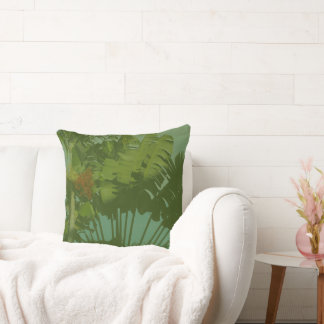 Faux  tropische verbinding kussen