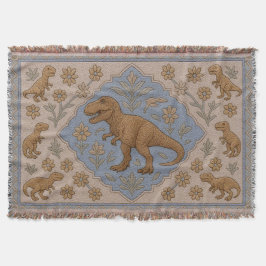Faux-Turkse stijl Tyrannosaurus Rex deken