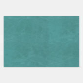 Faux Turquoise Leather Texture Inpakpapier Vel (Voorkant 2)