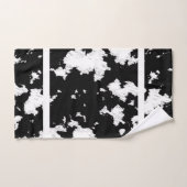 Faux Vache Impression noir et blanc (Serviette à main)