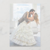 Faux Vellum Effect Overlay Fotobruiloft — Gegevens Informatiekaartje (Achterkant)