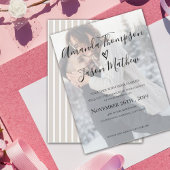 Faux Vellum Effet Faire-part de mariage photo