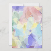 Faux Vellum Effet Rainbow LGBTQ Mariage Invitation (Dos)