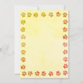 Faux verouderd document textuur Paw Prints basis v Kaart (Voorkant)