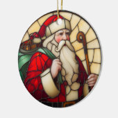 Faux Verre Trait Père Noël Ornement de Noël 2 (Gauche)