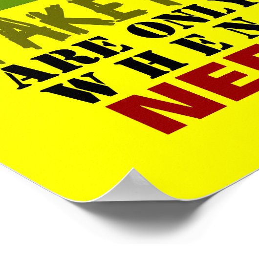 FAUX vs VRAI ~ Affiche 30x30 cm (Coin)