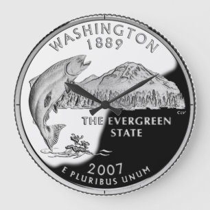 Faux Washington State Quarter Grote Klok