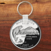Faux Washington State Quarter Sleutelhanger (Voorkant)