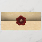 Faux Wax Seal and Parchment Gothic Menu (Voorkant)