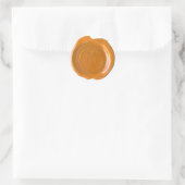 Faux Wax Seal - HT Custom Ronde Sticker (Tas)