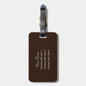 Faux Weathered Wood Siding MR & MRS Custom Luggage Bagagelabel (Achterkant verticaal)