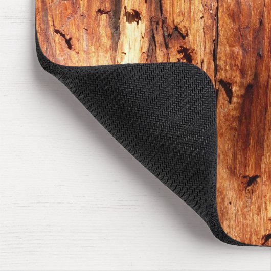 Faux Weathered Wood Siding Rustic Custom Mousepad Muismat (Hoek)