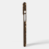 Faux Western wood carving pattern tiled  Case-Mate iPhone Case (Achterkant / Links)