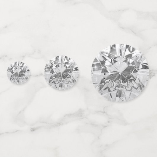 Faux White Diamond Confetti (Achterkanten)