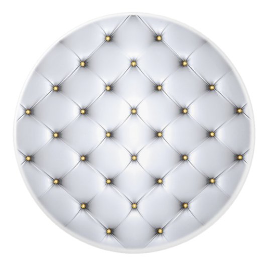 Faux White Gold Knobs Ceramic Draw Pull Keramische Knop (Voorkant)