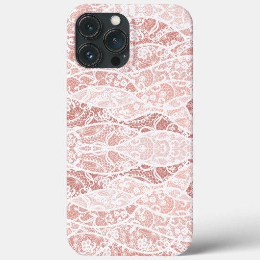 Faux White Lace Fishnet iPhone Case Gift (Achterkant)