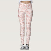 Faux White Lace Fishnet Leggings Design romantique (Devant)