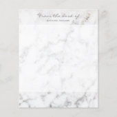 Faux White Marble Texture look-like & Custom Text (Voorkant)