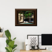 Faux Window Poster Peaceful Water Cave (Thuiskantoor)