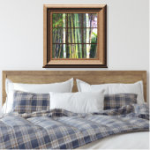 Faux Window Scene Bamboo Uitzicht Canvas Wall Art (Insitu (Slaapkamer))