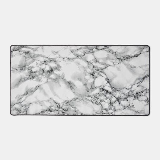 Faux wit marmer ontwerp bureaumat (Voorkant)