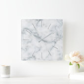 faux witte marmer vierkante klok (Huis)