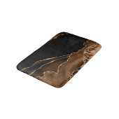 Faux woestijn bruin gemarmerd agate hedendaagse st badmat (Gekanteld)