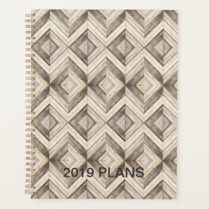 Faux Wood Chevron Stripes Moderne