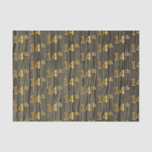 Faux Wood, Faux Gold 14e (veertiende) Evenement Tissuepapier