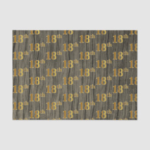 Faux Wood, Faux Gold 18e (achttiende) Evenement Tissuepapier