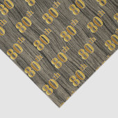 Faux Wood, Faux Gold 80th (80ste) Event Tissuepapier (Detail)