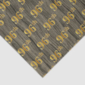 Faux Wood, Faux Gold 96th (96th) Event Tissuepapier (Detail)