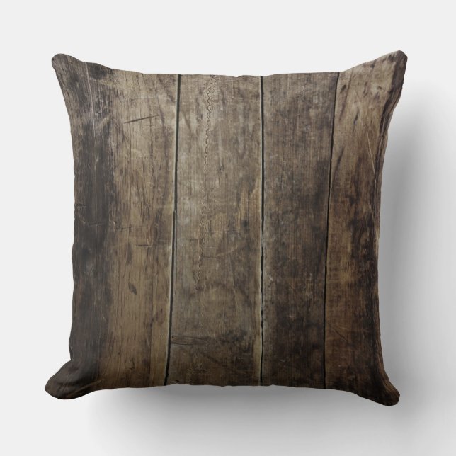 Faux Wood Pillow Kussen (Voorkant)