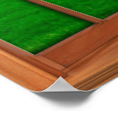 Faux Wooden Bay Window Illusion - Green Park Poster (Hoek)