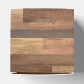 Faux Wooden Plank Timer Design Bedankdoosjes (Bovenkant)