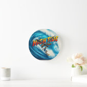 Faux Wrapped Canvas Print Ronde Klok (Huis)