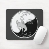Faux Wyoming State Quarter Muismat (Met muis)
