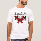 Faux Yarn Baseball Mom Graphic, Crochet Pattern T-shirt (Voorkant)