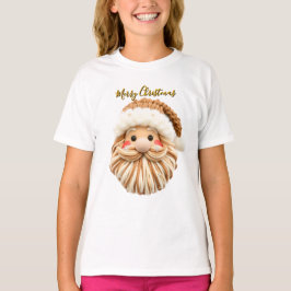 Faux Yarn Christmas Santa T-shirt