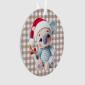 Faux Yarn Notch-Hook Koala Christmas Design (devant)