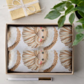 Faux Yarn Notch-Hook Santa Face Christmas Wrapping Tissuepapier (Geschenk)