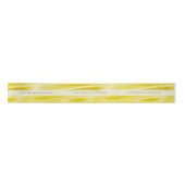 Faux Yellow Satin personaliseren "Happy Birthday" Lint (Voorkant)