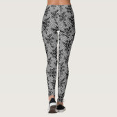 Faux zwart kant visnet Leggings Elegant ontwerp (Achterkant)