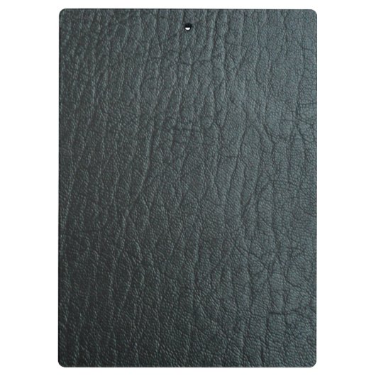 Faux zwarte lederen textuur klembord (Achterkant)