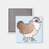 Faverolles Hen Magneet (Voorkant / Achterkant)