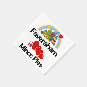 Faversham, Kent UK Loves Mince Pies Servet