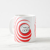 Faveur de Dieu Mug - Red & White Swirl (Devant gauche)
