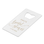 Faveur de douche de mariée simple blanche (Devant Angle)